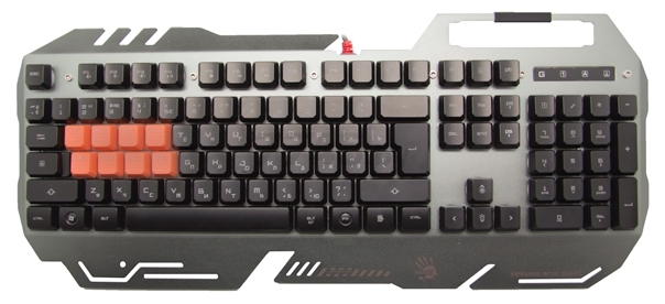 Клавиатура игровая механическая A4TECH Bloody B418 Grey-Black