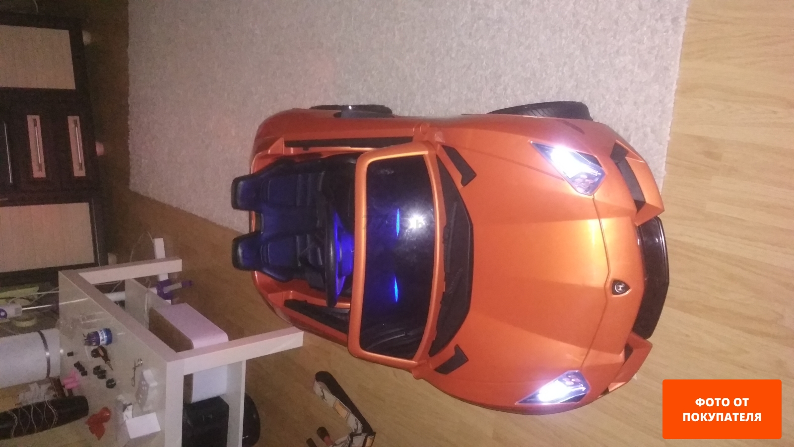 Электромобиль детский SUNDAYS Lamborghini LS528 оранжевый - Фото 2