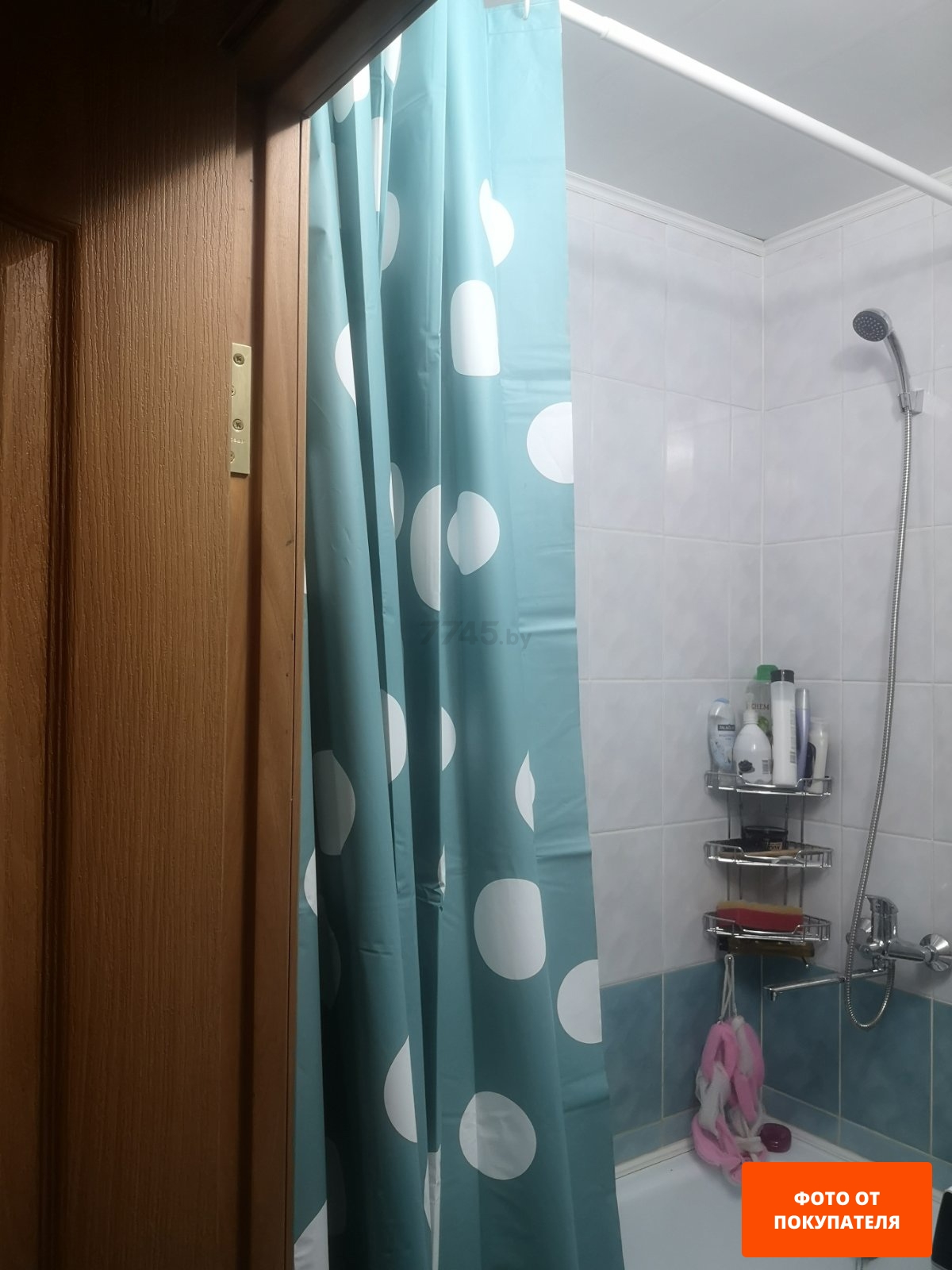 Штора для ванной комнаты 180х200 SEALSKIN PCV Bubbles Aqua (210821330) - Фото 2