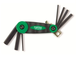 Набор ключей шестигранных 2,5-10 мм 7 предметов длинных TOPTUL 
