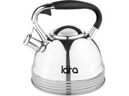 Чайник со свистком 3 л LARA LR00-67 серебристый зеркальный 