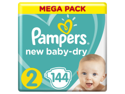 Подгузники PAMPERS New Baby-Dry 2 Mini 4-8 кг 144 штуки (8001090459244)