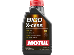 Моторное масло 5W30 синтетическое MOTUL 8100 X-Cess 1 л 