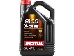 Моторное масло 5W30 синтетическое MOTUL 8100 X-Cess 5 л 