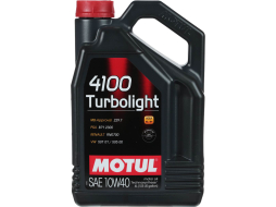 Моторное масло 10W40 полусинтетическое MOTUL 4100 Turbolight 4 л 