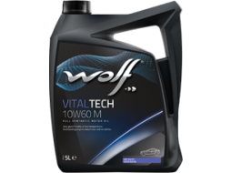 Моторное масло 10W60 синтетическое WOLF VitalTech M 5 л 