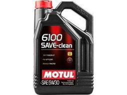 Моторное масло 5W30 полусинтетическое MOTUL 6100 Save-Clean 5 л 