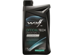 Моторное масло 0W20 синтетическое WOLF OfficialTech MS-V