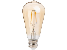 Лампа светодиодная филаментная E27 ЮПИТЕР ST64 6 Вт 3000К 