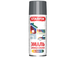 Краска-эмаль аэрозольная универсальная серый 7024 STARFIX 520 мл 