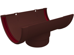Воронка желоба ПВХ GRAND LINE 120/83 мм шоколадная (4680016559523)