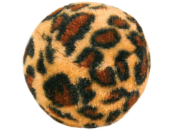 Игрушка для кошек TRIXIE Мячик леопардовый с колокольчиком d 4 см 4 штуки 