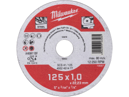 Диск отрезной 125х22,2 мм по металлу MILWAUKEE SCS41 