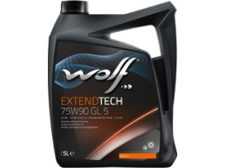 Масло трансмиссионное 75W90 полусинтетическое WOLF ExtendTech