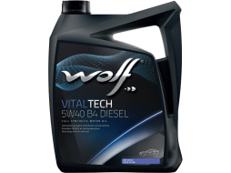 Моторное масло 5W40 синтетическое WOLF VitalTech B4 DIESEL