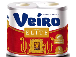Бумага туалетная VEIRO Elite 4 рулона 