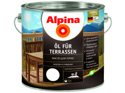 Масло ALPINA Для террас прозрачный 2,5 л 