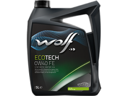 Моторное масло 0W40 синтетическое WOLF EcoTech FE 5 л 