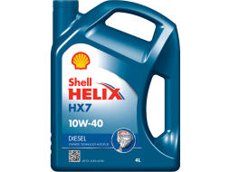 Моторное масло 10W40 полусинтетическое SHELL Helix HX7 Diesel 4 л 