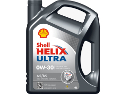 Моторное масло 0W30 синтетическое SHELL Helix Ultra A5/B5 4 л 