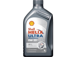 Моторное масло 0W20 синтетическое SHELL Helix Ultra Professional AV-L 1 л 