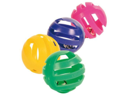 Игрушка для кошек TRIXIE Мяч с колокольчиком d 4 см 4 штуки 