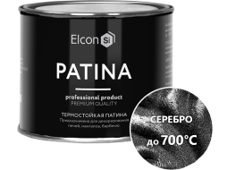 Декоративная патина термостойкая ELCON Patina серебро 0,2 кг