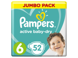 Подгузники PAMPERS Active Baby-Dry 6 Extra Large