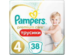 Подгузники-трусики PAMPERS Premium Care Pants 4 Maxi 9-15 кг 38 штук (8001090759832)