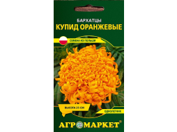 Семена бархатцев прямостоячих Купид оранжевые LEGUTKO 0,5 г 