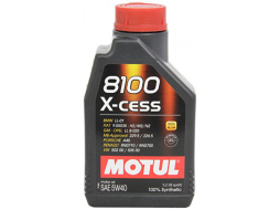 Моторное масло 5W40 синтетическое MOTUL 8100 X-cess 1 л 
