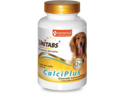 Добавка для собак UNITABS U204 UT CalciPlus с Q10 100 штук (4607092074184)