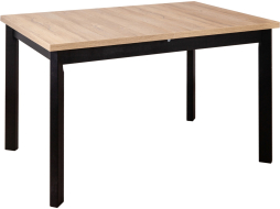 Стол кухонный DREWMIX Max 5 P дуб грендсон/черный 120-150x80x78 см 