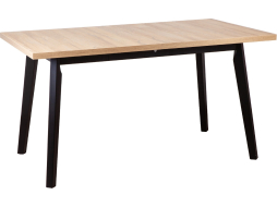 Стол кухонный DREWMIX Oslo 5 дуб грендсон/черный 140-180x80x75 см 