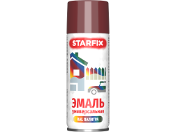 Краска-эмаль аэрозольная универсальная вишневый 3004 STARFIX 520 мл 