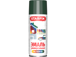 Краска-эмаль аэрозольная универсальная темно-зеленый 6009 STARFIX 520 мл 