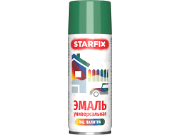 Краска-эмаль аэрозольная универсальная зеленый 6029 STARFIX 520 мл 
