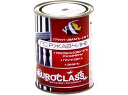 Грунт-эмаль алкидная EUROCLASS для ржавчины черная 0,9 кг