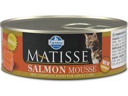 Влажный корм для кошек FARMINA Matisse Mousse лосось консервы 85 г 