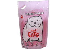 Наполнитель для туалета силикагелевый впитывающий FOR CATS Fresh Powder Звездная пыль