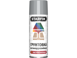 Грунтовка аэрозольная антикоррозийная серый STARFIX 520 мл 