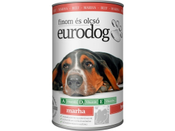 Влажный корм для собак EURODOG говядина консервы 1240 г 