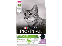 Сухой корм для стерилизованных кошек PURINA PRO PLAN Sterilised Optirenal индейка 3 кг (7613036511230)