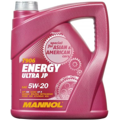 Моторное масло 5W20 синтетическое MANNOL Energy Ultra JP