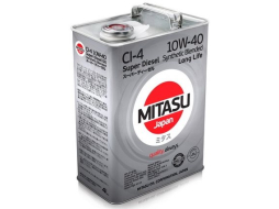 Моторное масло 10W40 полусинтетическое MITASU Super LL Diesel CI-4 4 л 