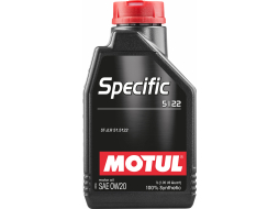 Моторное масло 0W20 синтетическое MOTUL Specific 5122 1 л 