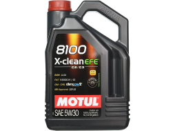 Моторное масло 5W30 синтетическое MOTUL 8100 X-Clean EFE 5 л 