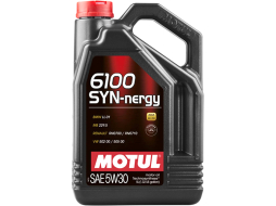 Моторное масло 5W30 полусинтетическое MOTUL 6100 Syn-Nergy 5 л 