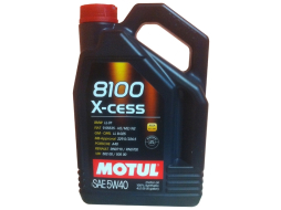 Моторное масло 5W40 синтетическое MOTUL 8100 X-cess 4 л 
