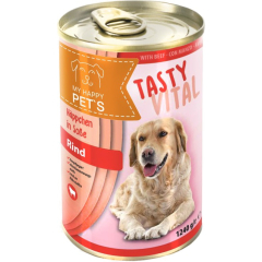 Влажный корм для собак MY HAPPY PETS говядина консервы 1240 г (4057626000668)